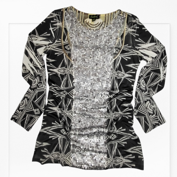 Cartise Long Sleeve Blouse Top Medium - Picture 8 of 8